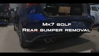 Mk7 Golf Rear Bumper Removal