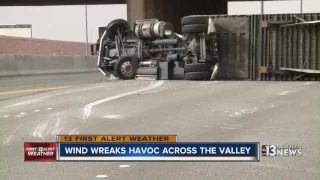 Dust, wind cause damage around Las Vegas valley