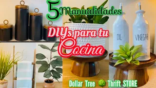 Dollar Tree DIYs / IDEAS para DECORAR tu COCINA / DOLLAR TREE KITCHEN DECOR DIY / DECORACIÓN VERANO