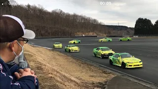 HUGE Drift Tandem Train // TEAM REVERSE