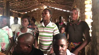 A lively African church service - Malawi, Africa