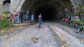 Biking thru Abandoned PA Turnpike Tunnel