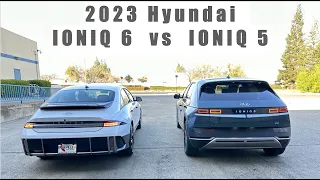 Comparison 2023 Hyundai Ioniq 6 vs Ioniq 5