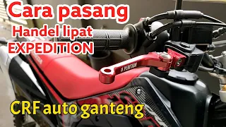 cara pasang Handel lipat honda crf