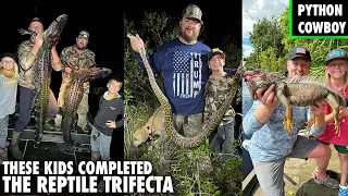 10 Year Olds Hunt Pythons, Iguana, And Alligators The Reptile Trifecta