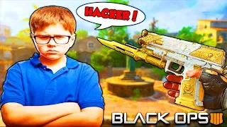 HE THOUGHT I WAS HACKING... 😂 (Black Ops 4 Rage Reactions & Funny Moments)