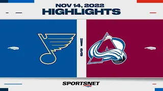 NHL Highlights | Blues vs. Avalanche - November 14, 2022