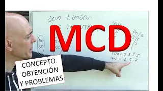 QUÉ ES EL MÁXIMO COMÚN DIVISOR, MCD. Problema resuelto de reparto