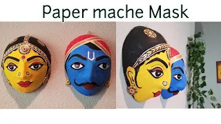 How to make Mask with paper mache
