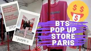 BTS Pop Up Store in PARIS vlog + haul - SPEAK YOURSELF TOUR 2019