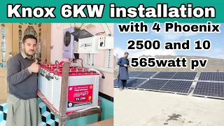 Knox 6kw hybrid inverter isntallation|Knox 6kw isntalled with 10(astro energy 565watt)