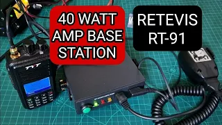 RT91 AMP Base Station,  40 Watt amp for RT3S & TYT MD380 70cm.