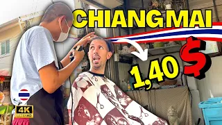 How BAD can a 1 USD HAIRCUT be in Chiang Mai? 😨 | THAILAND 🇹🇭 4K