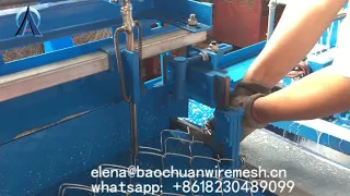 how to install the Fully automatic single wire chain link machine 7-5