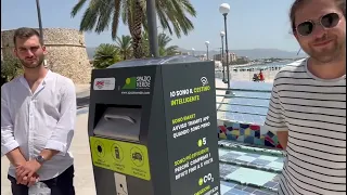 Manfredonia installato in Spiaggia Castello il cestino intelligente per plastica metalli e mozziconi