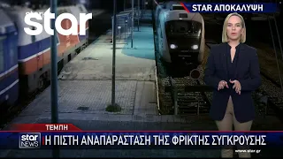 Τέμπη - Η Αναπαράσταση της φρικτής σύγκρουσης