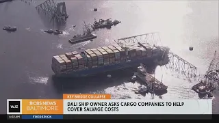 Dali ship owner asks cargo companies to help cover salvage costs after Key Bridge collapse