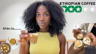 Rating Coffee Shops in ETHIOPIA 🇪🇹   ( the BIRTHPLACE of coffee )