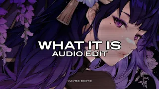 what it is - doechii // (edit audio)
