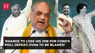'Rahul-Priyanka won't be blamed for Congress' LS poll defeat, but EVMs and Kharge'...: Amit Shah