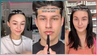 Makeup trends 2016 vs 2021