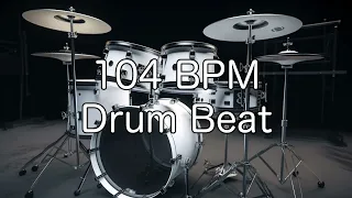104 BPM Rock Drum Beat for Musical Practise