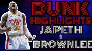 Japeth Aguilar and Justin Brownlee Dunk Highlights