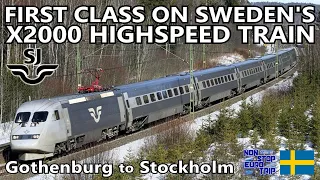 FIRST CLASS ON SWEDEN'S X2000 FLAGSHIP TRAIN / GOTHENBURG TO STOCKHOLM REVIEW