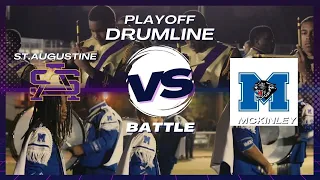 St. Augustine H.S. Marching 100 VS McKinley | DRUMLINE BATTLE | Playoffs 2023 | Week 1