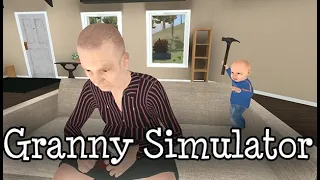 Алекс и Брейн угарают в Granny Simulator #1