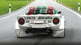 Lancia Stratos HF Rally Gr. 4 on Swiss Hillclimb: Starts, Accelerations & Best of Dino V6 Sounds!