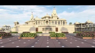 BAPS Hindu Mandir and Cultural Precinct, Sydney, Australia. An architectural representation.