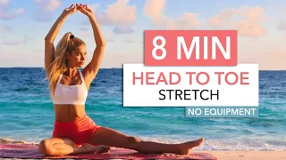 8 MIN HEAD TO TOE STRETCH - after your workout, for flexibility & stiff muscles I Pamela Reif