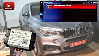 SOS call system failure ! Replacing emergency battery BMW