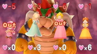 Mario Party 10 Bowser Party - Whimsical Waters - Toadette vs Rosalina vs Peach vs Daisy (Very Hard)