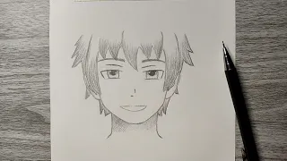 how to draw anime boy | easy step by step