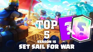 TOP 5 DECKS FOR SEASON 15 | CLASH ROYALE IN HINDI