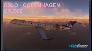 Oslo (ENGM) to Copenhagen (EKCH) | CRJ900 | MSFS