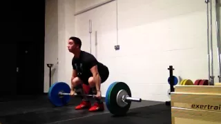 Clean and jerk practice - 2+1 @ 95kg 15/8/15