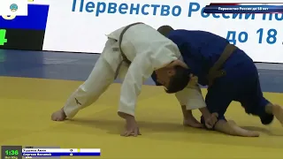 60 kg Узденов А Сергеев В 07 11 2021 Т2 Первенство России по дзюдо до 18 лет, ИЖЕВСК