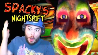 I PLAYED THE WEIRDEST HORROR GAME EVER MADE!! | Spacky's Nightshift (ENDING)