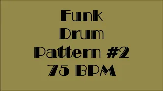 Drum Loops for Practice Funk #2 75bpm