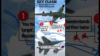 Russian SU-27 nearly caused WW3 by killing an RAF Spy Plane in International Airspace 😳#shorts