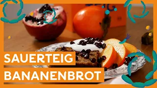 🍰  Bananenbrot mit Pumpkin Spice I Sauerteig Banana Bread Rezept