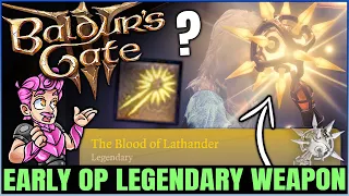 Baldur's Gate 3 - How to Get Best LEGENDARY Weapon Early - Blood of Lathander = OP - Location Guide!