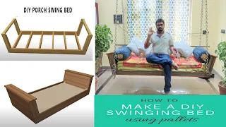 DIY Build your own porch swing / Porch Swing DIY / Hanging swing / Swing Chair / Bed Swing