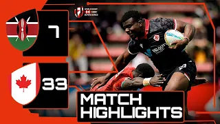 Canada DOMINATE second-half in Kenya clash | Kenya v Canada | HSBC France Sevens Rugby