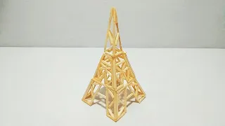 How to make a Eiffel tower in matchstick