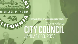 City Council Special Meeting - Team Building Work Session