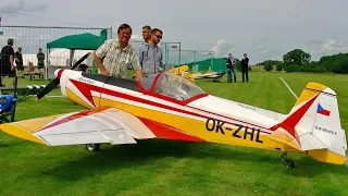 GIGANTIC XXXL 58% 98KG SCALE 1:1,73 MODEL AIRPLANE "ZLIN Z-526 AFS-V" ZDZ GAS ENGINE DEMO FLIGHT